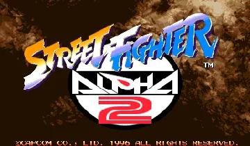 Street Fighter Alpha 2 (US 960306) screen shot title